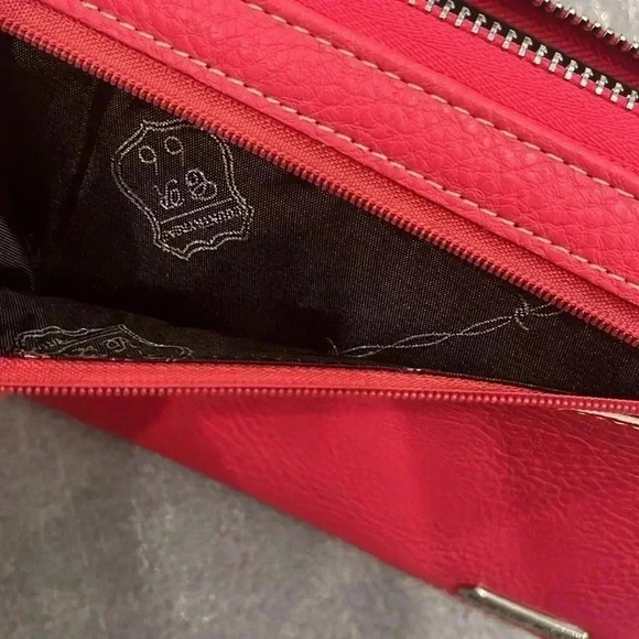 ❤️2/$30❤️Montana West Wallet Ride Wild Live Free Pink Studded Strap Colorful - Picture 8 of 8